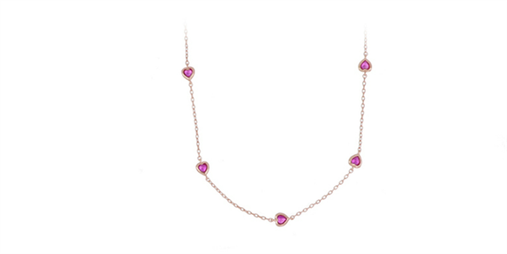 Collana Cuori Milano Donna in Argento Cubic Zirconia 24994965 - 24994965